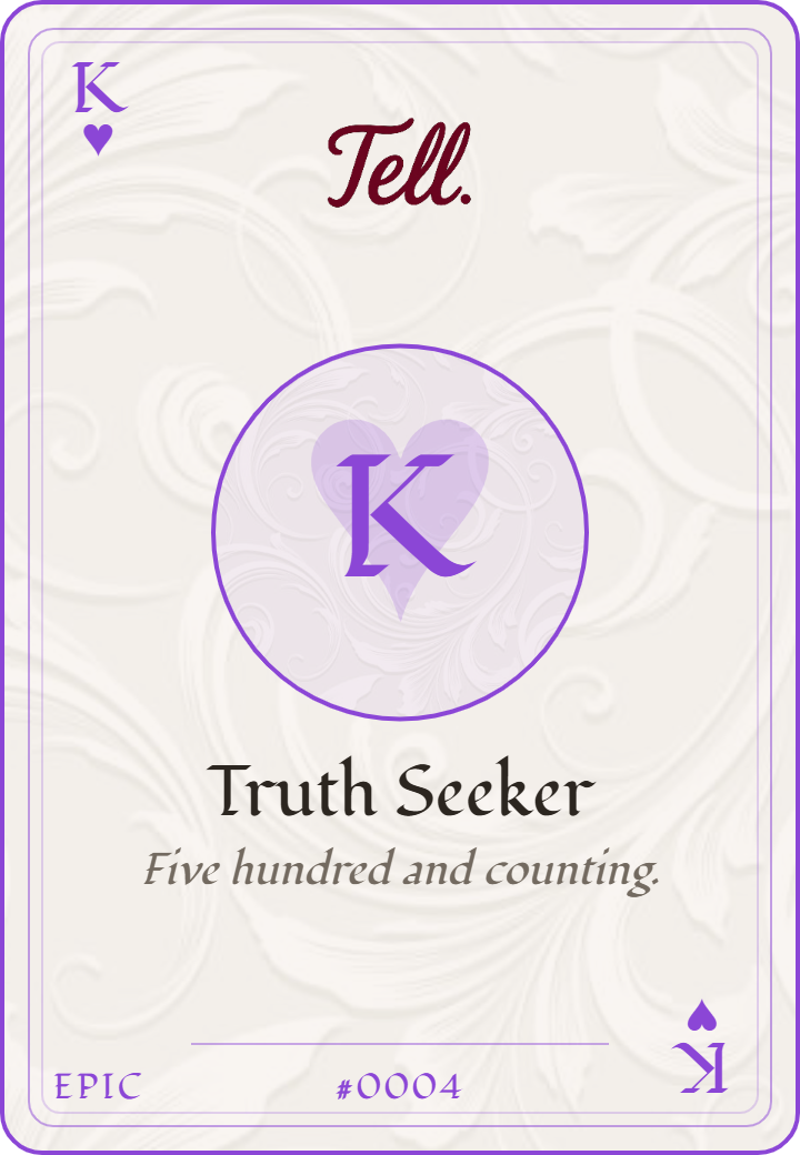 Truth Seeker keepsake card — Epic