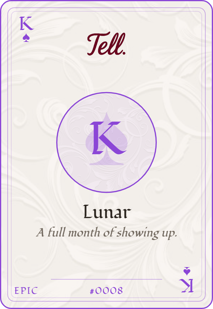 Lunar keepsake card — Epic