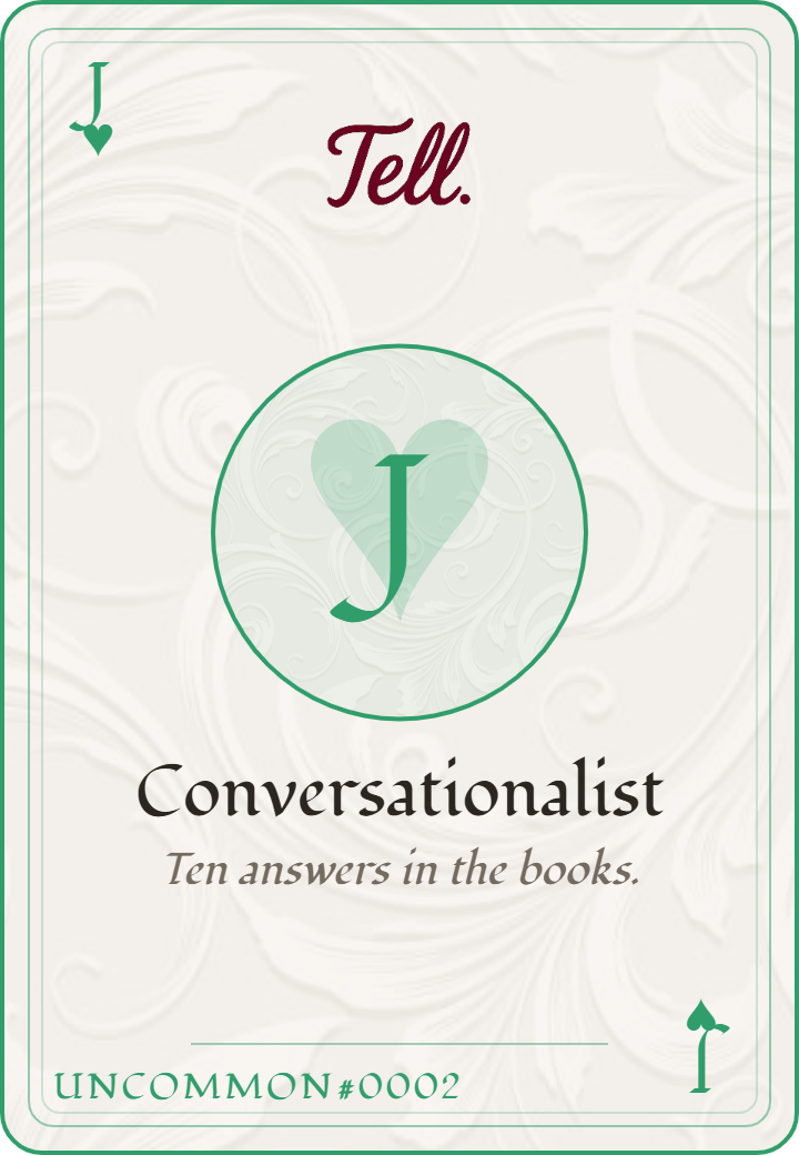 Conversationalist keepsake card — Uncommon